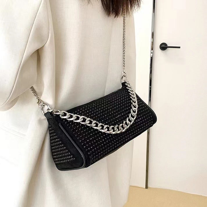 Midnight Starlet Chain Strap Bag