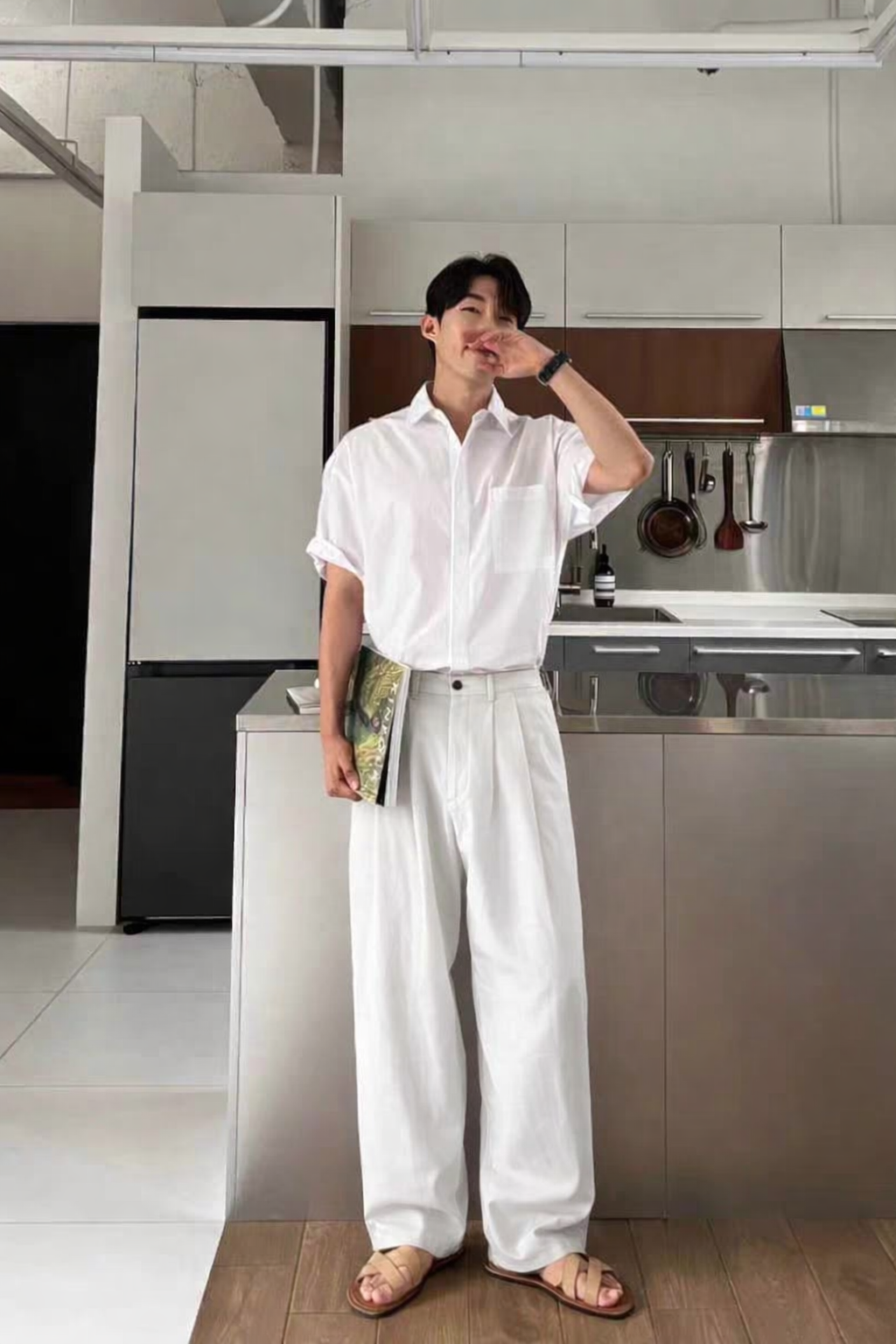 Seoul Loose Pleated Baggy Trousers