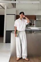 Seoul Loose Pleated Baggy Trousers