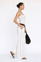 Drawstring Wide Leg Pants