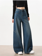 Blue Bare Minimum Wide Leg Jeans