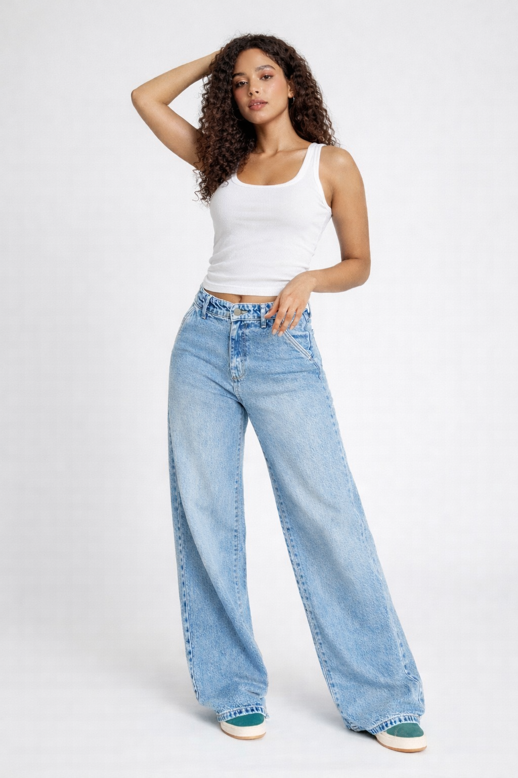 Insta Glam Wide Leg Jeans