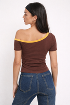 Speed Over Limit Off Shoulder Top
