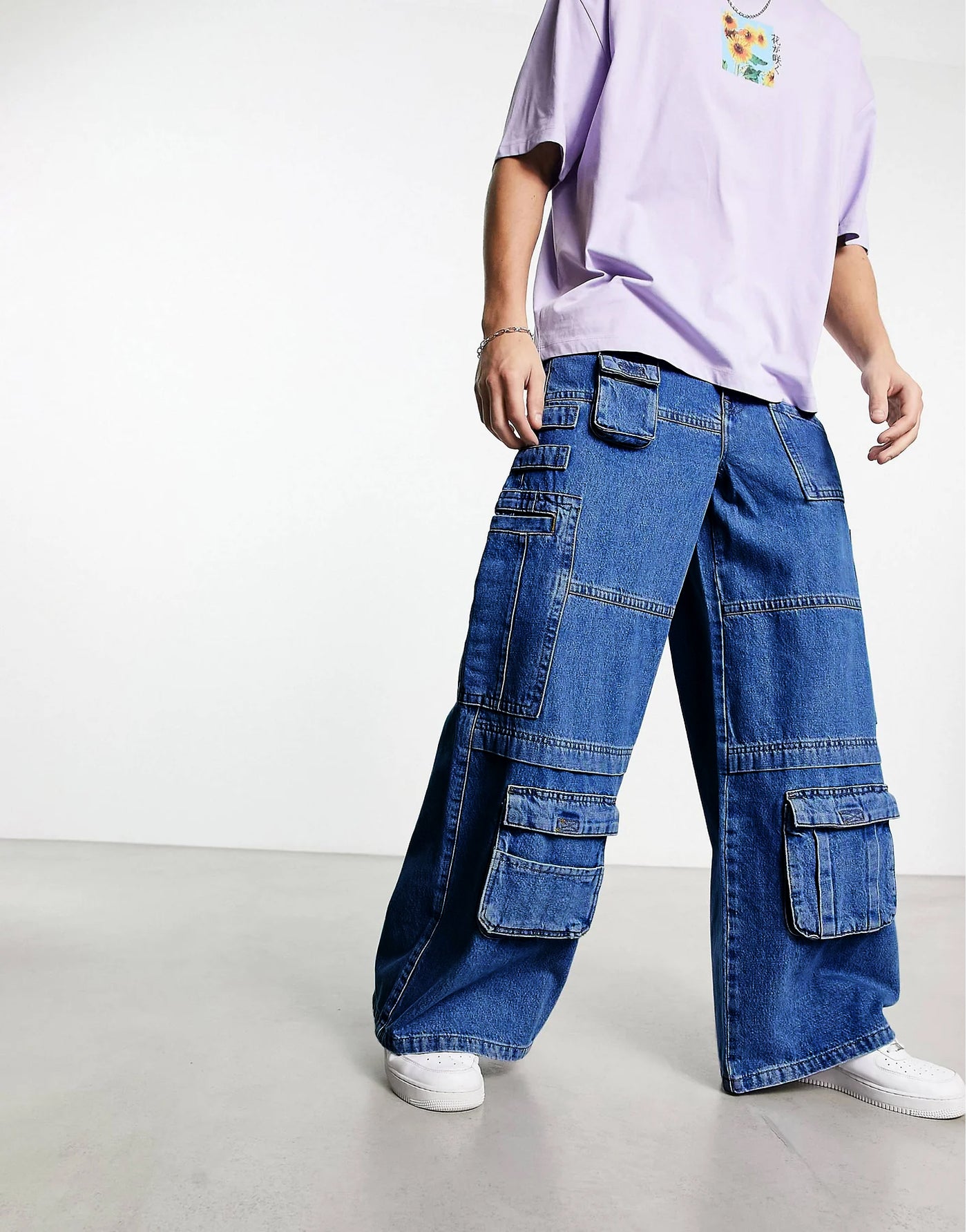 Mad Max Blue Cargo Jeans