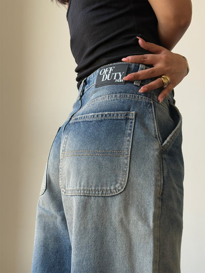 Faded Skater Fit Baggy Jeans