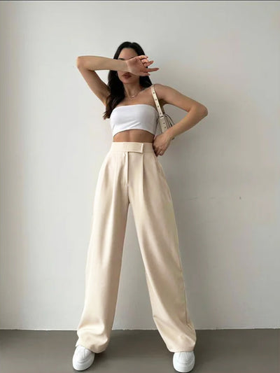 Daily Velcro Waist Belt Loose Trousers