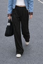 Surface Wave Texture Baggy Joggers