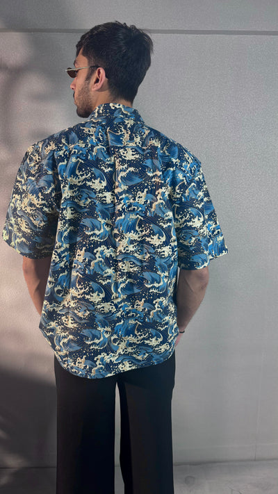 Ocean Wave Dynasty Structured Shirt