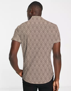 Earthy print Short sleeve shirt