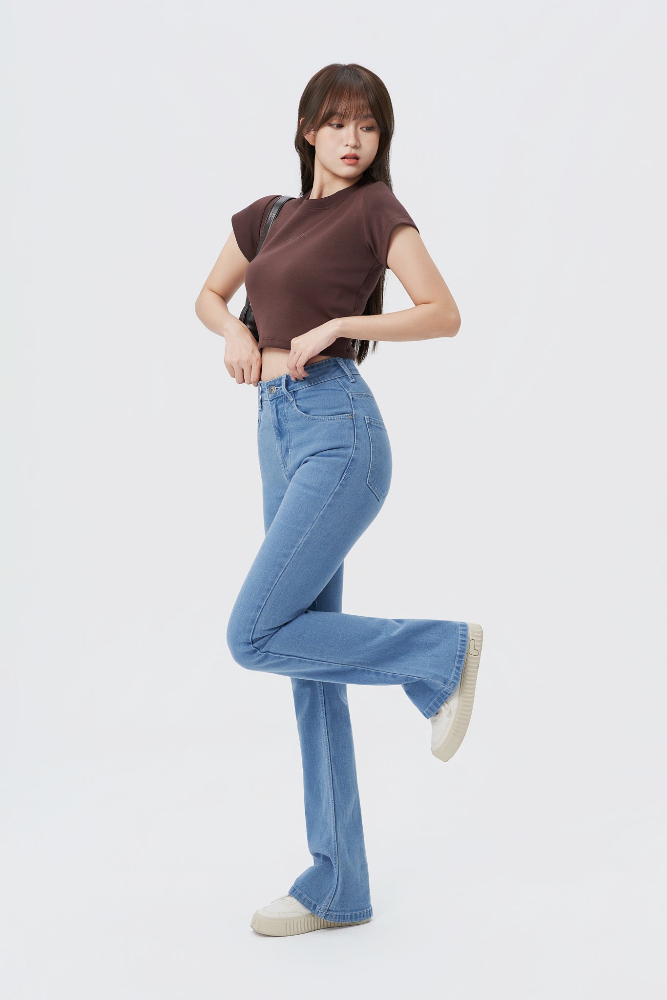 Baby Blue Bootcut Flare Jeans