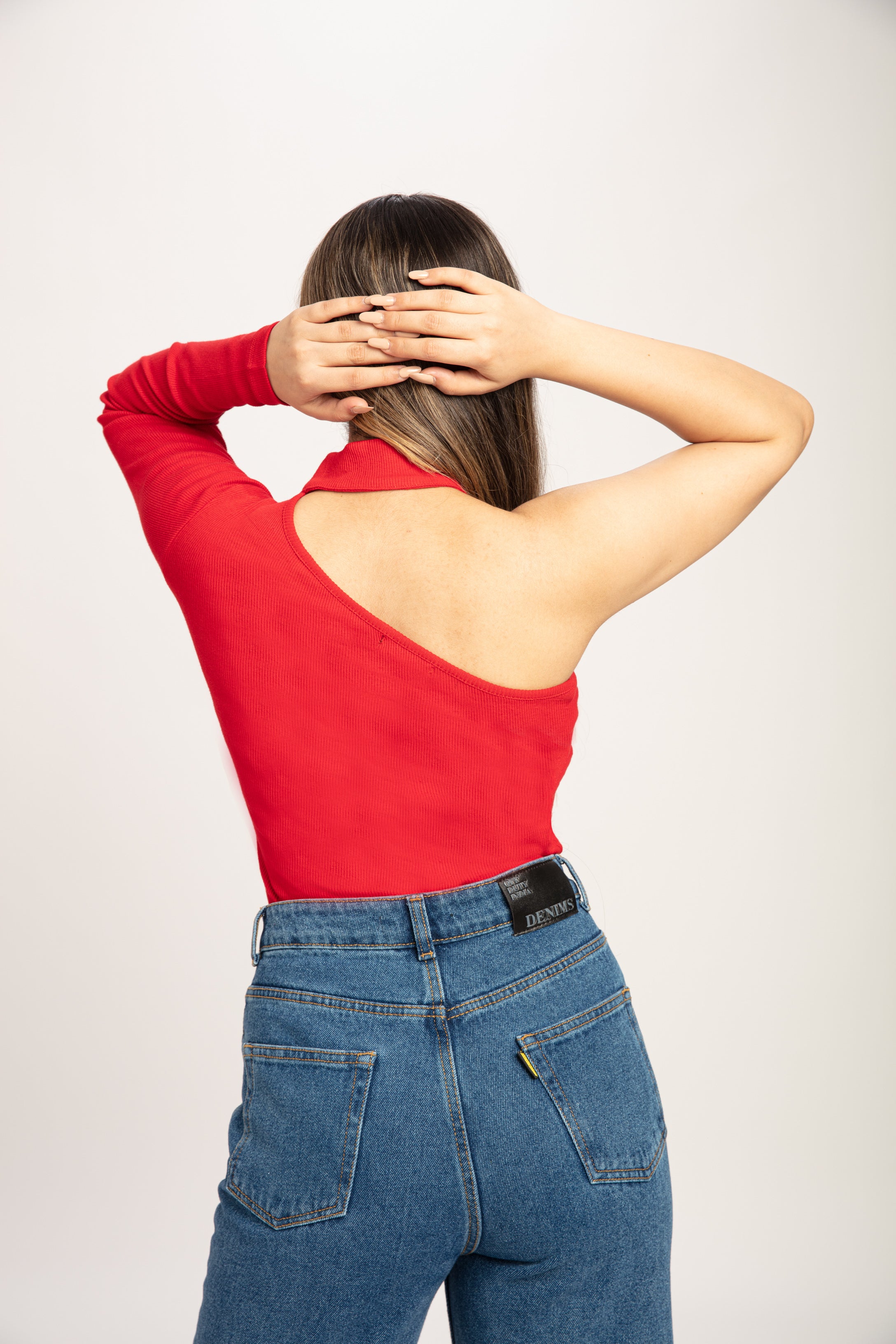  オフショル Track Top One Shoulder ONE-SHOULDER TOP | Brown | .OBJECT CI France