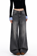 Burnt Frequency Wash Baggy Jeans