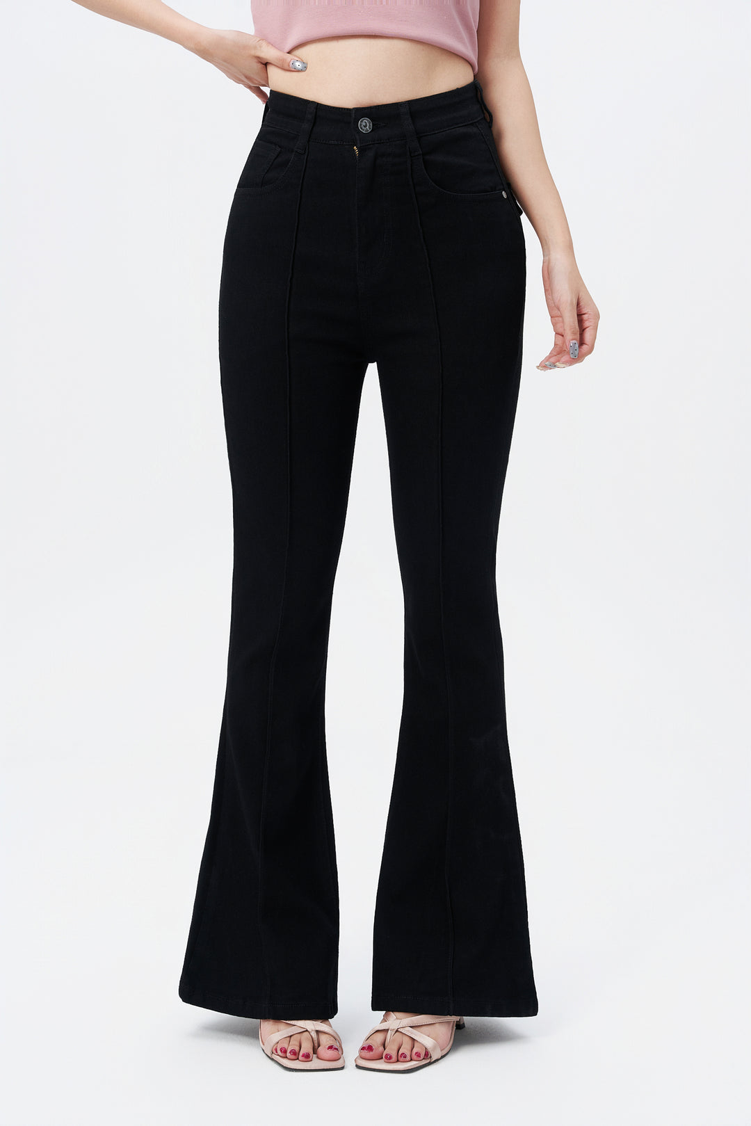 Black Affair Flare Jeans – Offduty India - Main Image