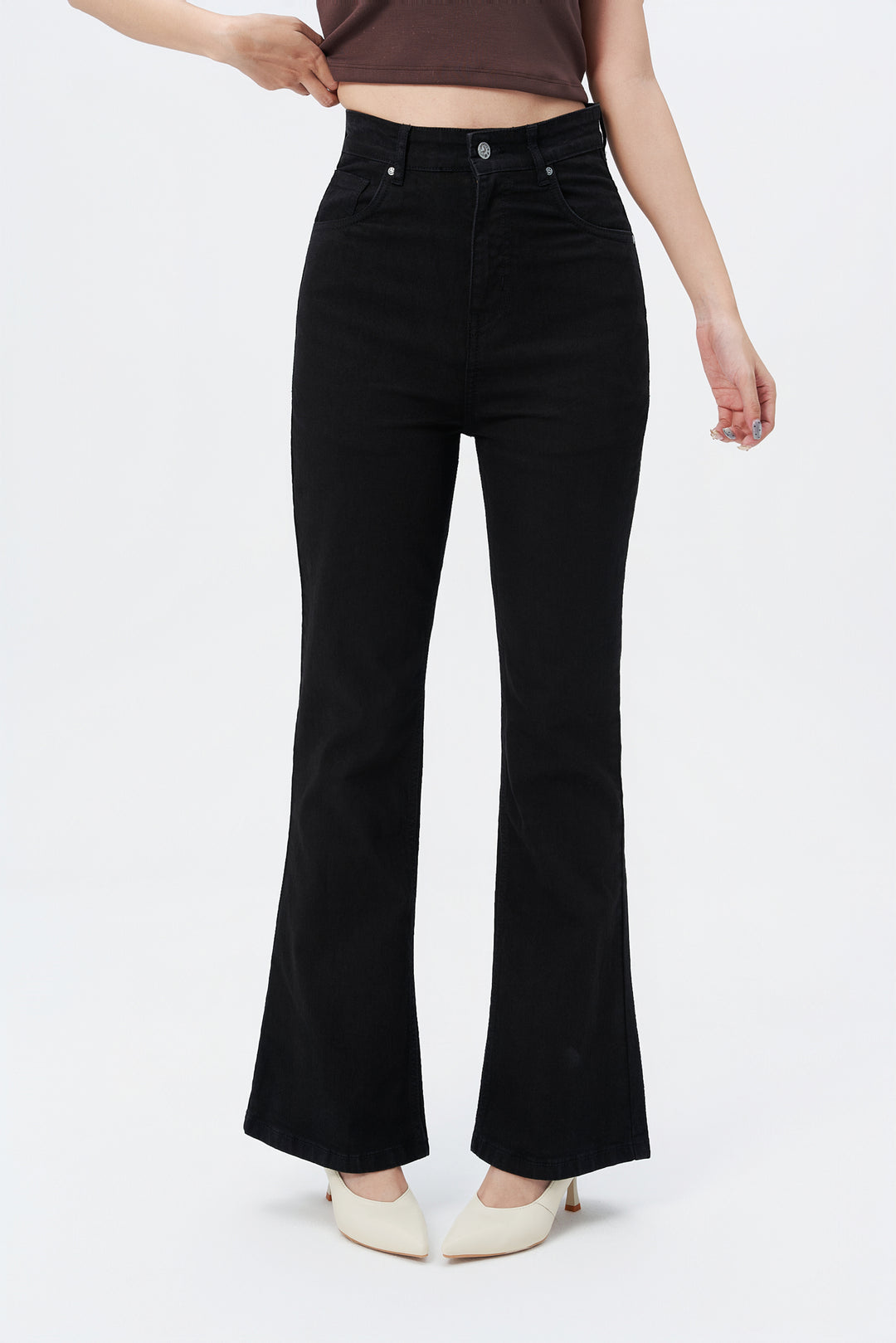 Black Bootcut Flare Jeans Bootcut Jeans OFFDUTY INDIA