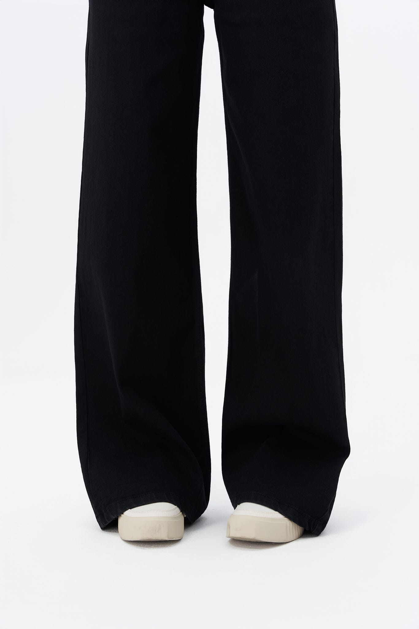 Black Plazo Fall Wide Leg High Rise Jeans