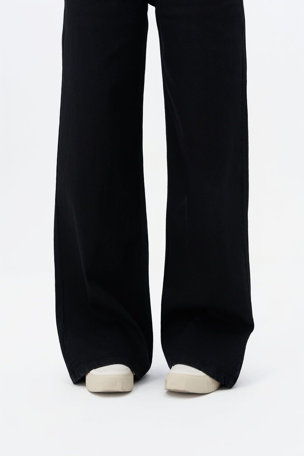 Black Plazo Fall Wide Leg High Rise Jeans