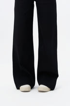 Black Plazo Fall Wide Leg High Rise Jeans
