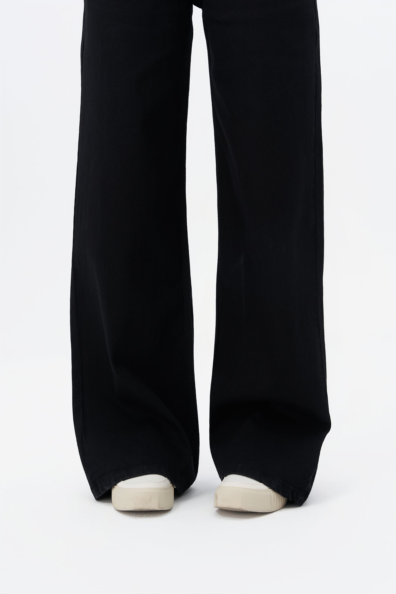 Black Plazo Fall Wide Leg High Rise Jeans