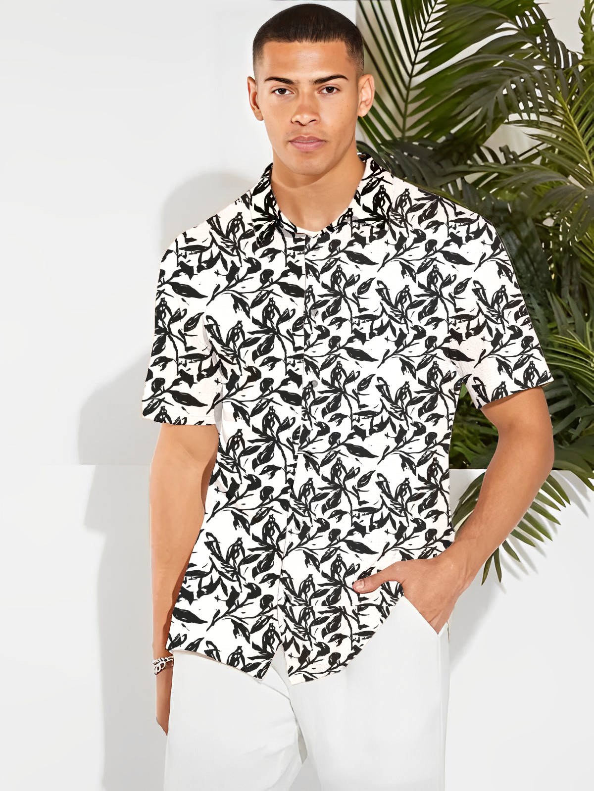 Boho Black Short Sleeve Shirt