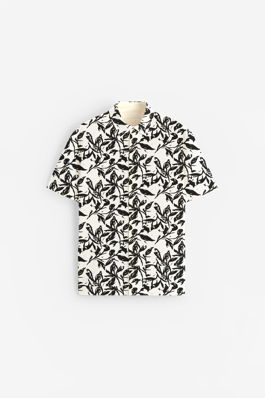 Boho Black Short Sleeve Shirt