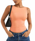 Soft Backless Boat Neck Tank Top