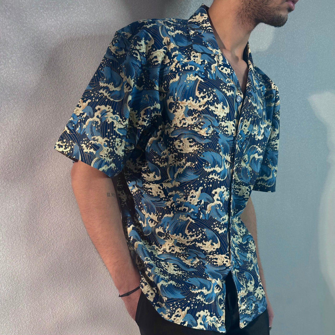 Ocean Wave Dynasty Structured Shirt