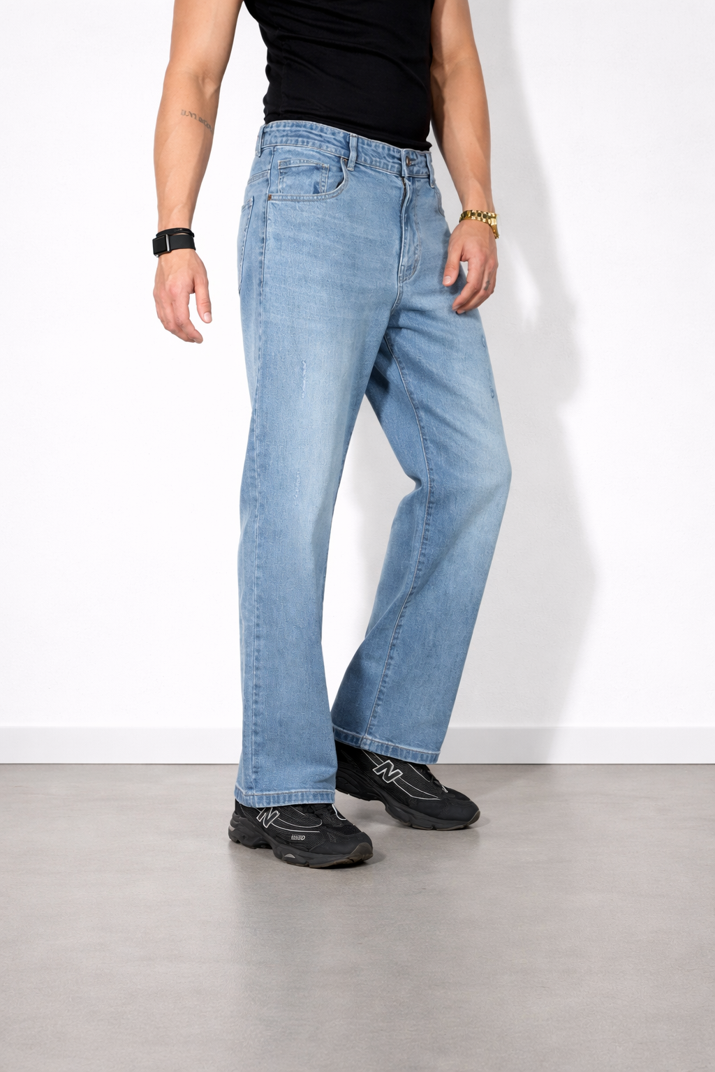 Old Stone Blue Straight Fit Jeans