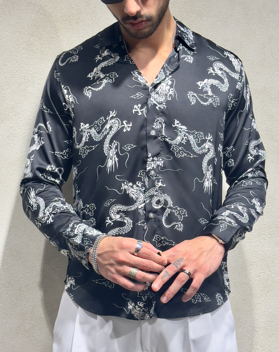 Mystic Dragon Print Full Sleeves Shirt – Offduty India