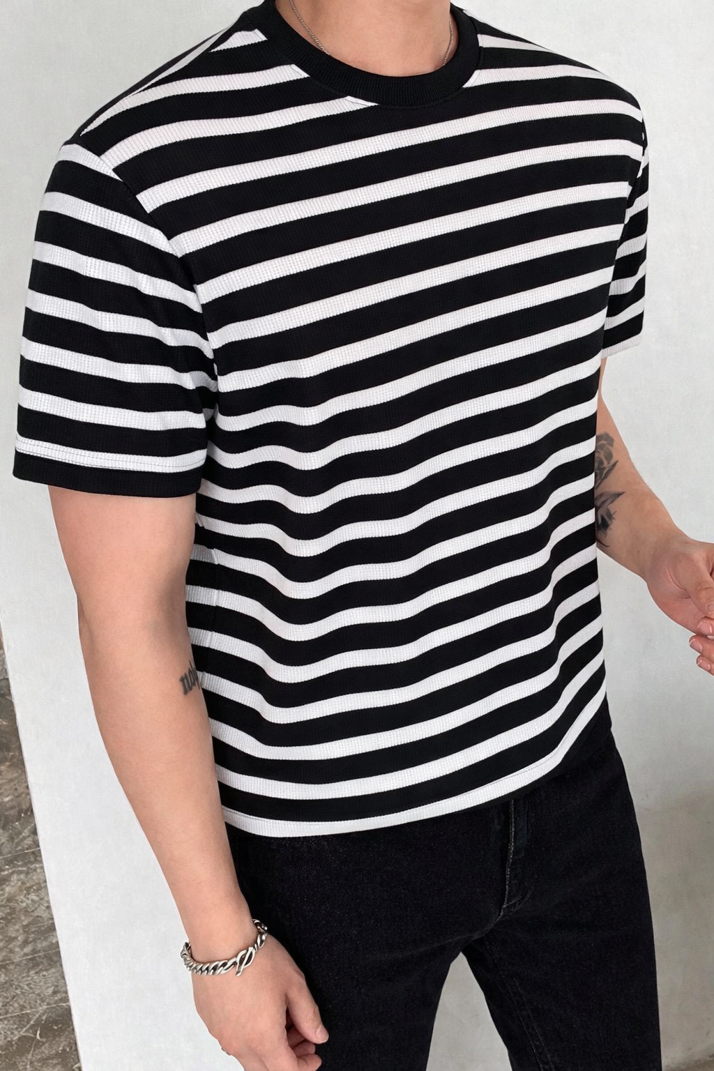 Stripe Series Crew Neck Tshirt