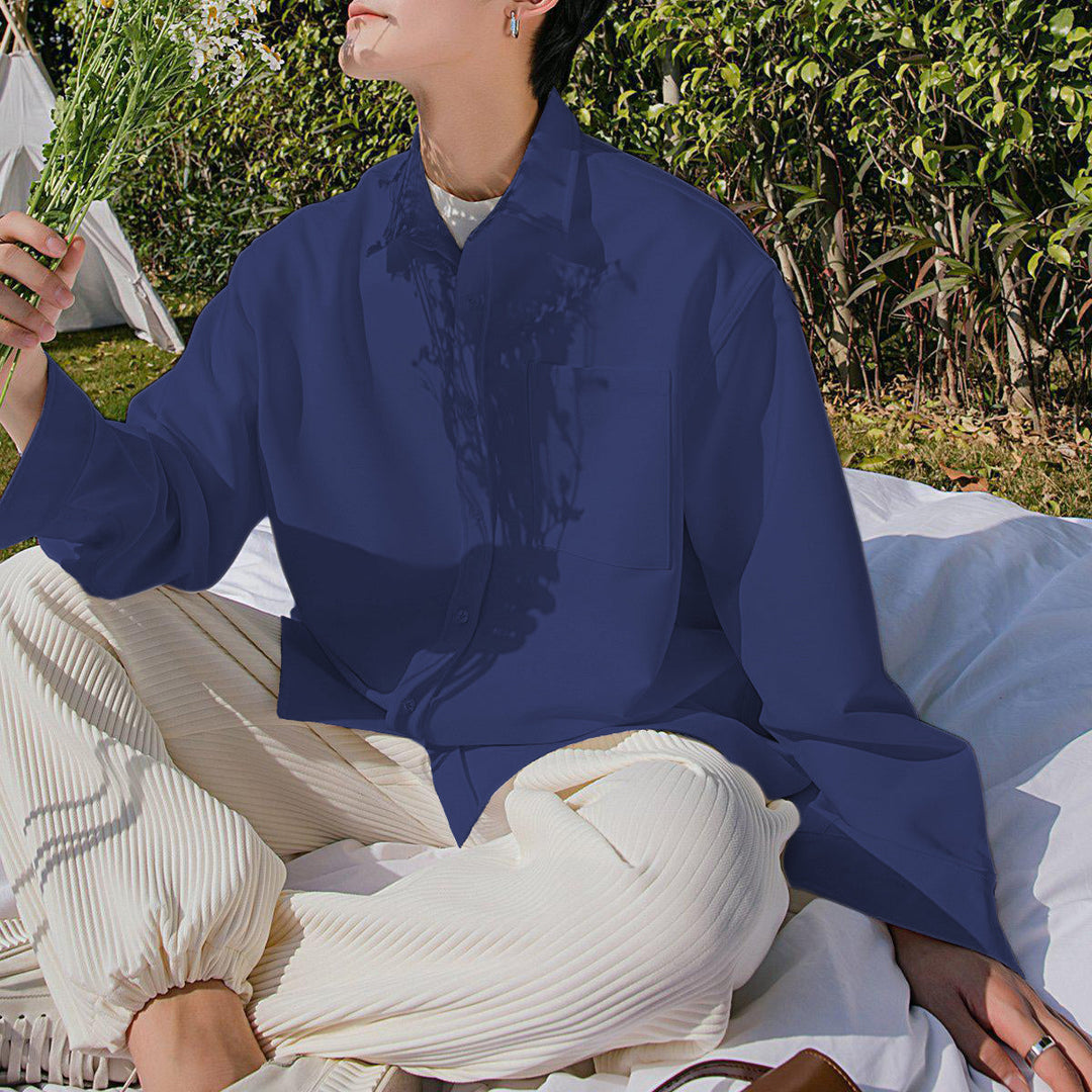Men baggy fit Korean style shirt – Offduty India