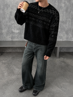 Grunge Wash Bootcut Jeans