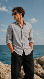 Smart Stripe Relaxed Fit Shirt