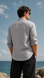 Smart Stripe Relaxed Fit Shirt