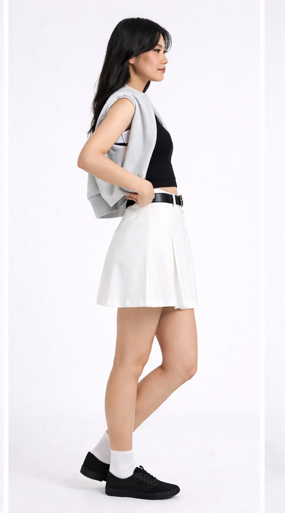 Pleat And Play Skorts