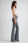 Neutral Grey Bootleg High Rise Jeans