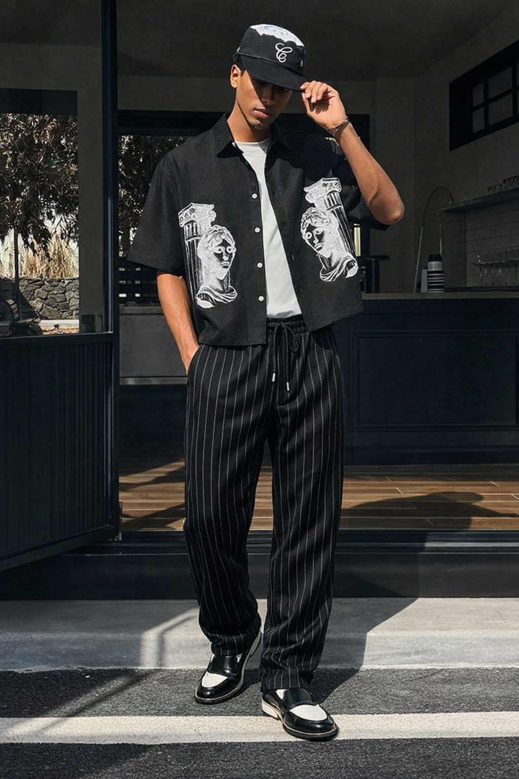 Stripe Straight Joggers