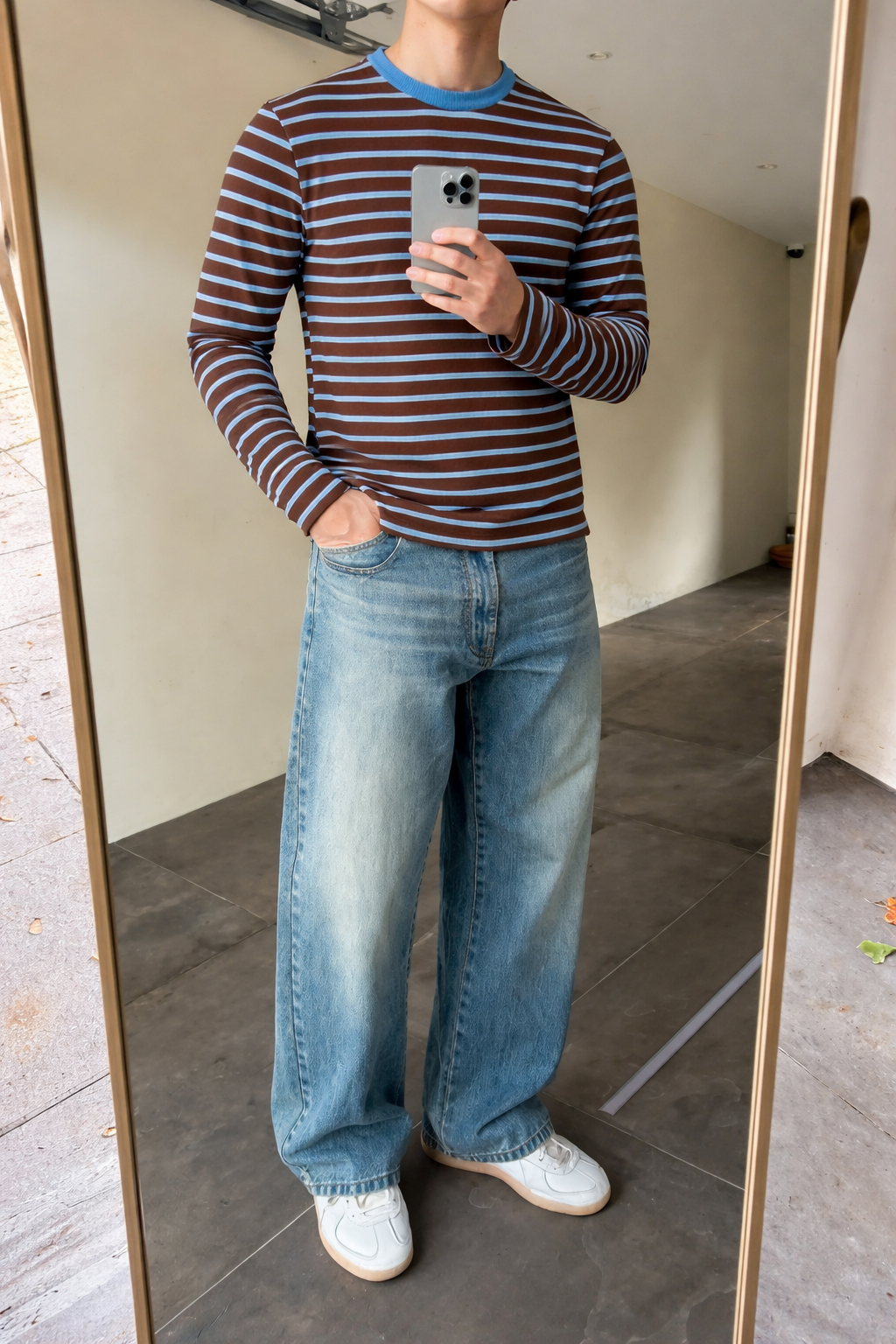 Stripe Mode Long Sleeve Tshirt