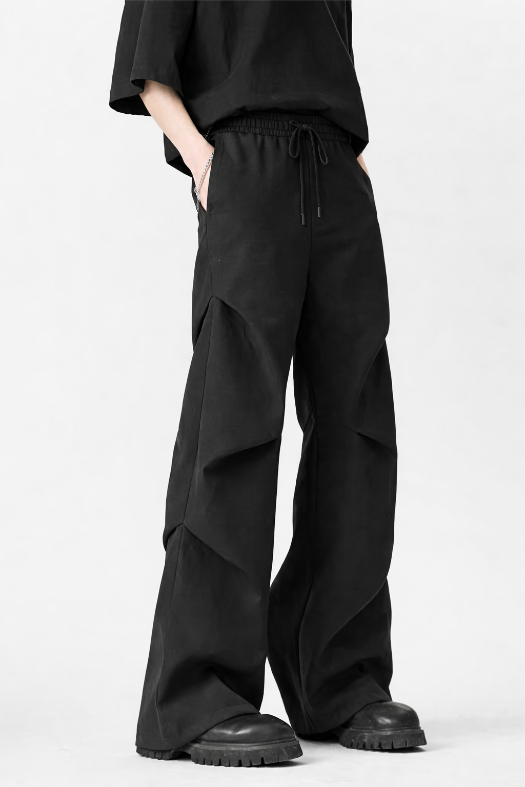 Prime Flare Pleat Relaxed Joggers