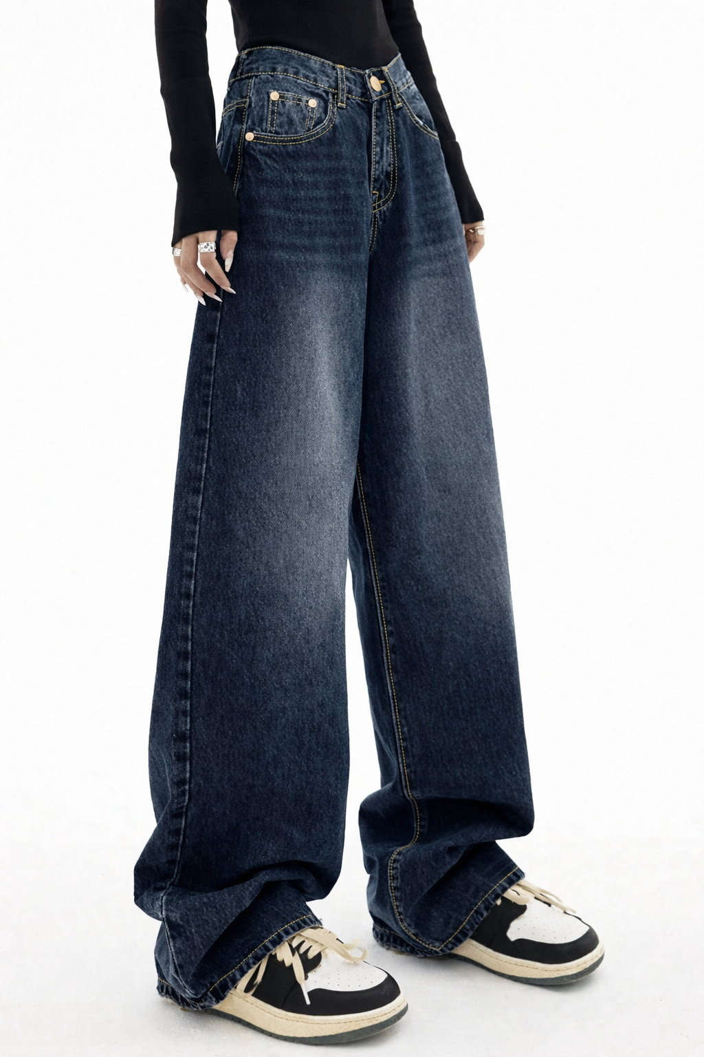 So Much Attitude Baggy Wide Leg Jeans