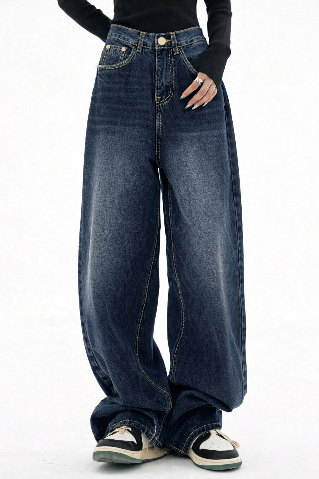 So Much Attitude Baggy Wide Leg Jeans