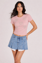 Pearl Heart Baby Tee