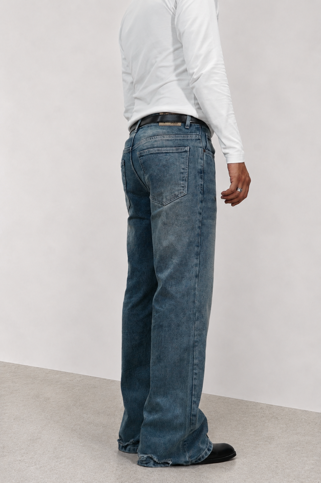 Blue Discipline Fade Flare Bootcut Jeans
