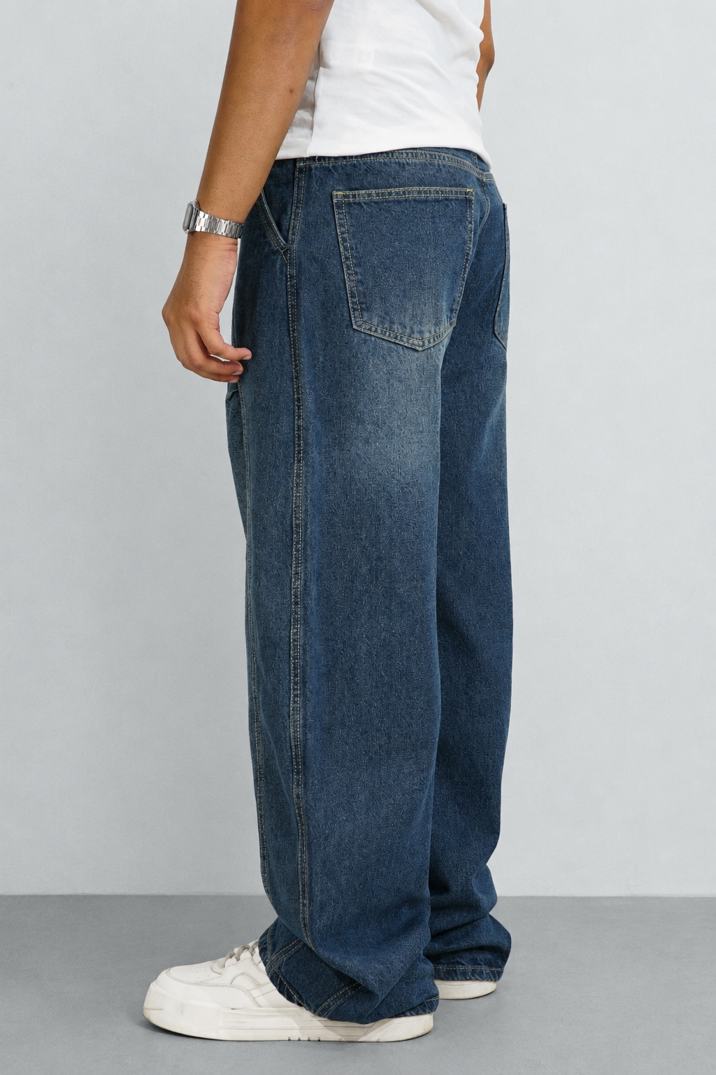 Blue Fracture Japan Baggy Jeans – Offduty India