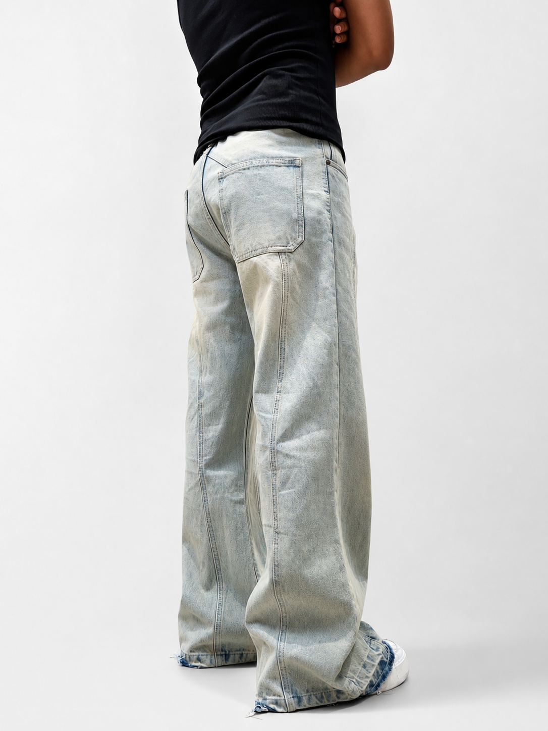 Deform Blue Straight A Line Jeans
