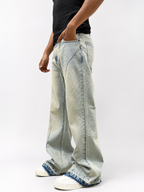 Deform Blue Straight A Line Jeans