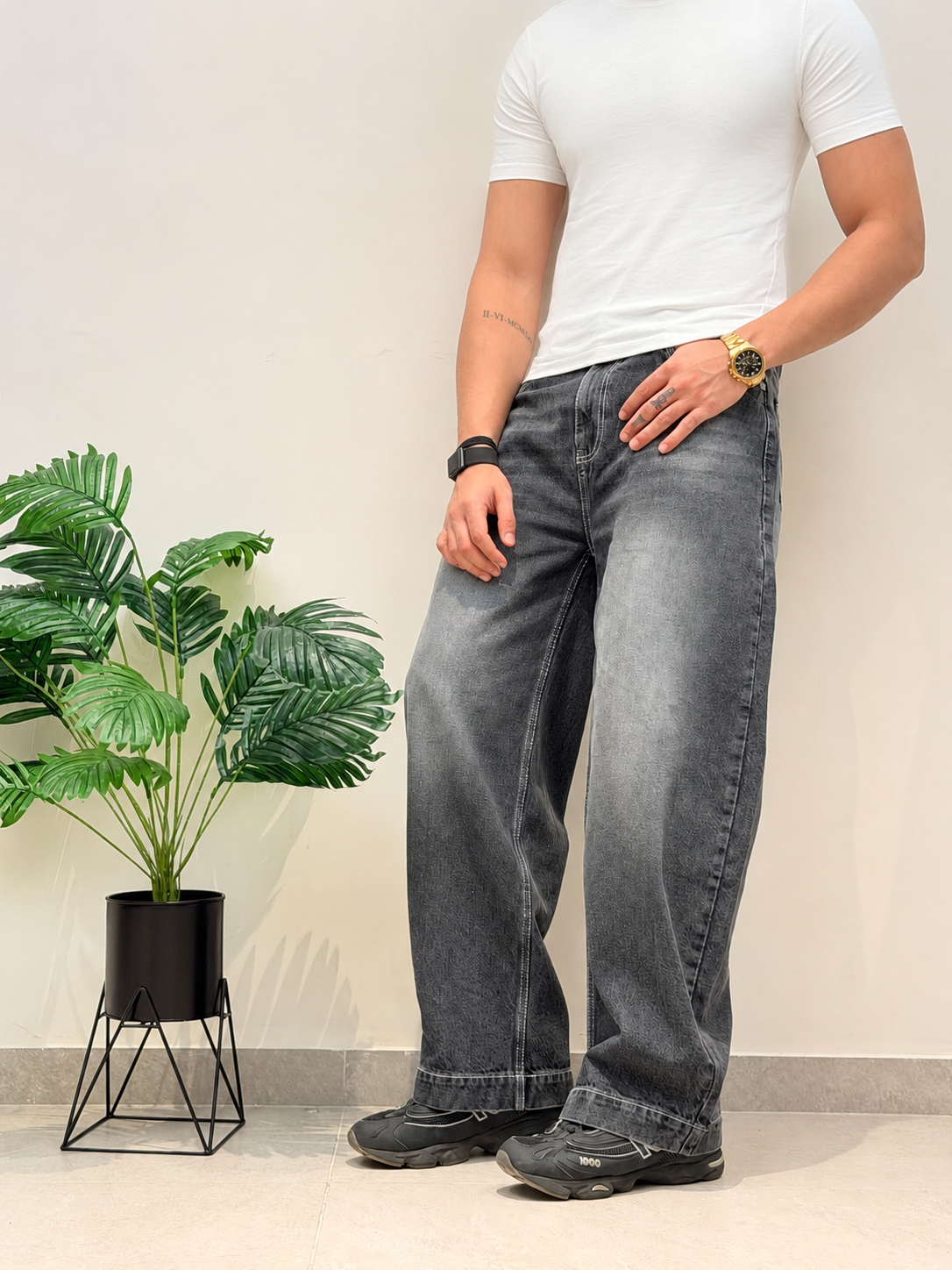 Iron Grey Japan Baggy Jeans
