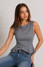 Minimalist Peplum top