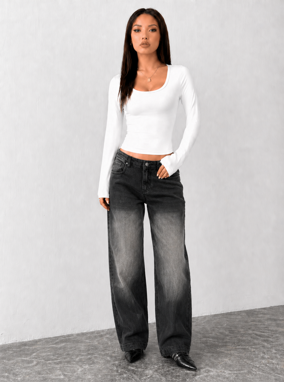 Night Flame Baggy Jeans