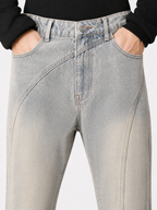 Deform Blue Straight A Line Jeans