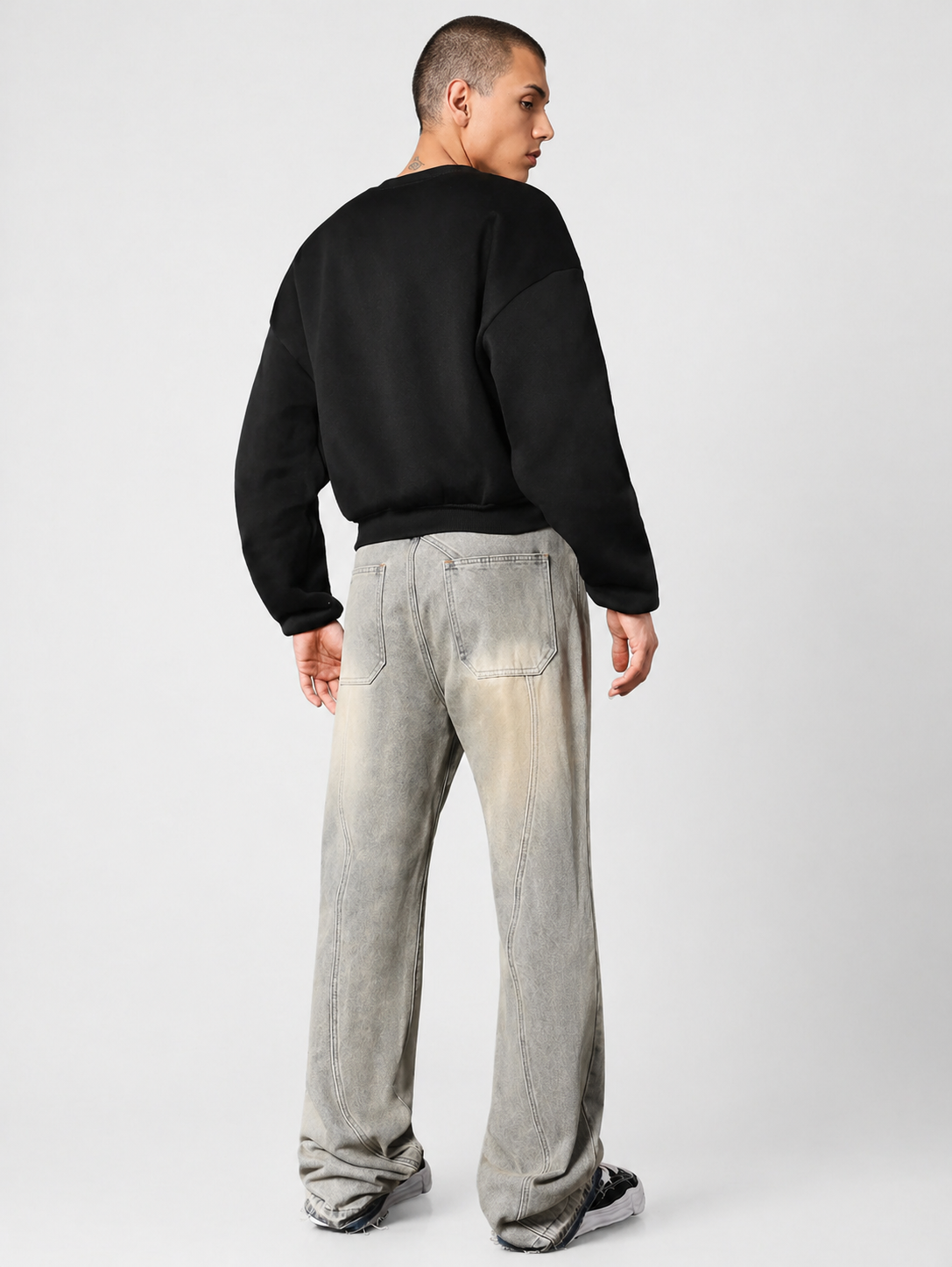 Deform Blue Straight A Line Jeans